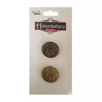 HAB710D, Пуговицы деревянные (темное дерево)