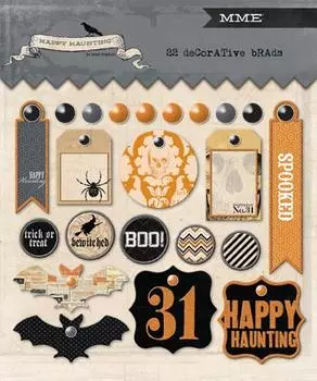HAH114 Брадсы My Mind's Eye Happy Haunting, 30 шт/уп