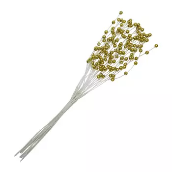 HF14102601 Цветы, 4 мм*19 см (золотой)