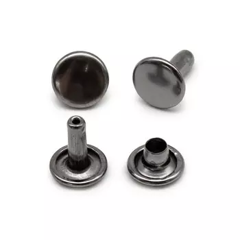 Хольнитен двухсторонний №33 (7*7мм) сталь (уп.~100шт) New Star (черный никель)