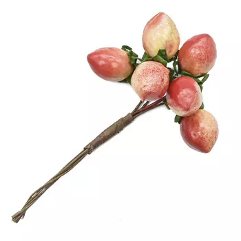 HQY15-P1943 Декоративный букетик 'Клубника', красно-желтая, упак./6шт., Astra&amp;Craft