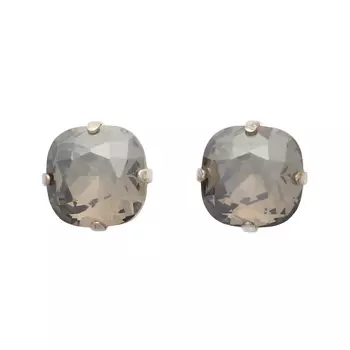 Хрустальные стразы в цапах/серебро кушон 10мм, 2шт упак Астра (150 топаз)