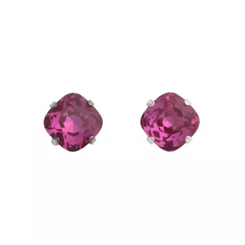 Хрустальные стразы в цапах/серебро кушон 10мм, 2шт упак Астра (134 фуксия)