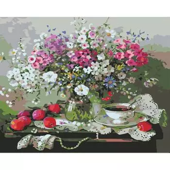 HS0146 Набор для рисования по номерам 'Утренний букет' 40*50см