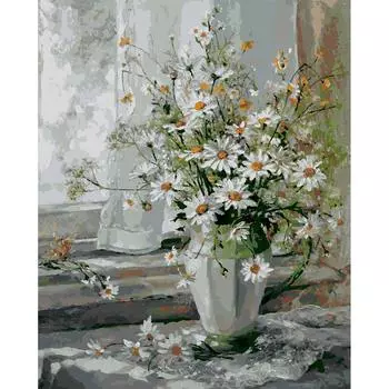 HS0226 Набор для рисования по номерам 'Ромашки' 40*50см