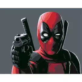 HS0239 Набор для рисования по номерам 'Дэдпул' 40*50см