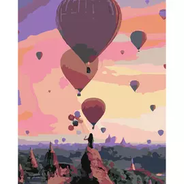HS0378 Набор для рисования по номерам 'Воздушные шары' 40*50см