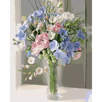 HS1009 Набор для рисования по номерам 'Весенний букет' 40*50см