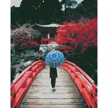 HS1038 Набор для рисования по номерам 'В Японии' 40*50см