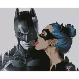 HS1125 Набор для рисования по номерам 'Бэтмен' 40*50см