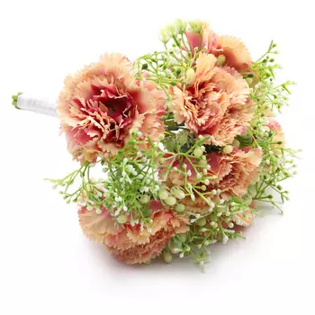 HY125-36027 Букетик гвоздик (7шт), 29см (H Розовый)