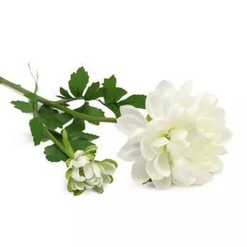 HY125-72047 Георгины (цветок и бутон), 60см (F Белый)