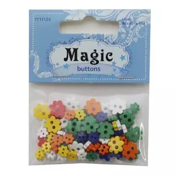 I1435-38 Набор пуговиц 'Цветы', упак./5 г, Magic Buttons (Ассорти 003)