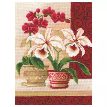 И-01 Набор для вышивания 'Изящные орхидеи', 20*25 см