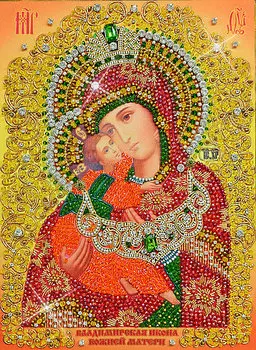 И-6 Набор для вышивания хрустальными камнями 'Владимирская'