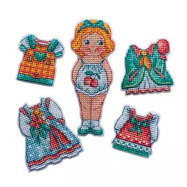 ИА-001 Набор для вышивания вышивания игрушки 'Кукла Даша' 4,0*11см