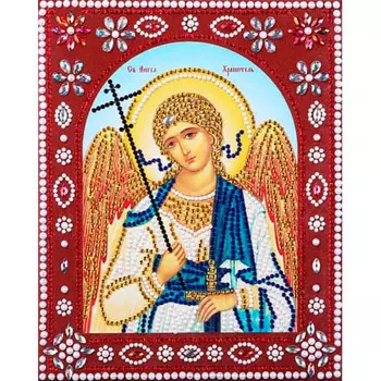 IF008 Картина со стразами Колор Кит 'Святой Ангел Хранитель' 20*25см