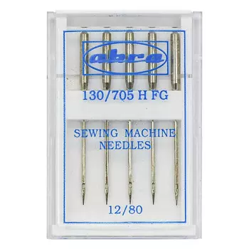 Иглы АКРА для быт./шв. маш. для лайкры и синтетики FG № 80 (5игл)