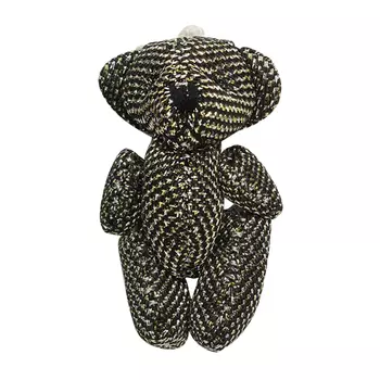 Игрушка. Мишка, 4,5 см (черный/золото)