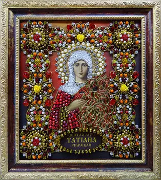 Ии-11 Набор для вышивания хрустальными камнями 'Святая Татьяна'