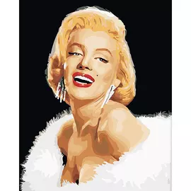 J003 Набор для рисования по номерам 'Мэрилин Монро' 40*50см