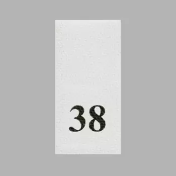 Этикетка-размерник, белый, 10*20 мм, упак./100 шт. (38)