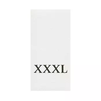 Этикетка-размерник, белый, 10*20 мм, упак./100 шт. (XXXL)