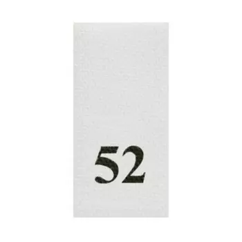 Этикетка-размерник, белый, 10*20 мм, упак./100 шт. (52)