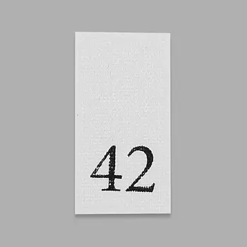 Этикетка-размерник, белый, 10*20 мм, упак./100 шт. (42)