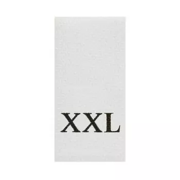 Этикетка-размерник, белый, 10*20 мм, упак./100 шт. (XXL)