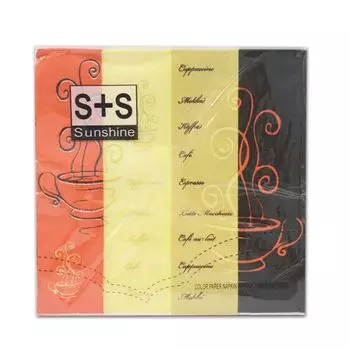 JLC-2PLY Салфетки 33*33см, 2-х слойные 20 шт/упак (капучино)