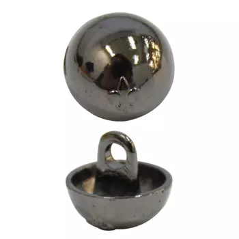 JN1387 Пуговица 10*8 мм (черный никель)