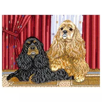 К-08 Набор для вышивания 'Коккер-спаниели', 37*28 см