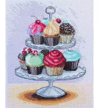К-214 Набор для вышивания крестом Созвездие 'Капкейки' 20*25см