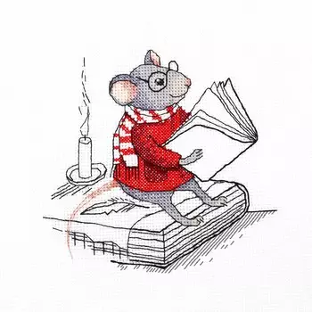 К-304 Набор для вышивания крестом Созвездие 'Увлекательное чтение' 13*13,5см