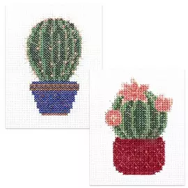 К-356/357 Комплект наборов для вышивания крестом 'Колючий шарик', 'Обаятельная колючка', 'Созвездие'