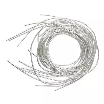 КА002НН1 Канитель гладкая Серебро 1 мм 5 грамм +/- 0,1 гр.