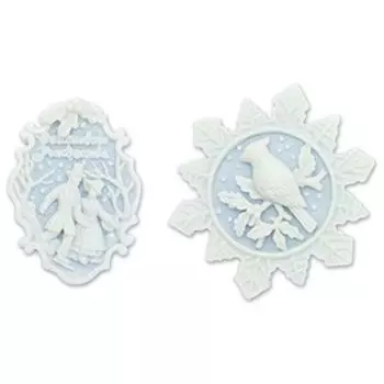 Камея СЧАСТЛИВОГО РОЖДЕСТВА-2, SCB2400506 2шт/уп