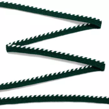 Кант 0,7см отделочный 07-8474 (19/01 зеленый/белый)