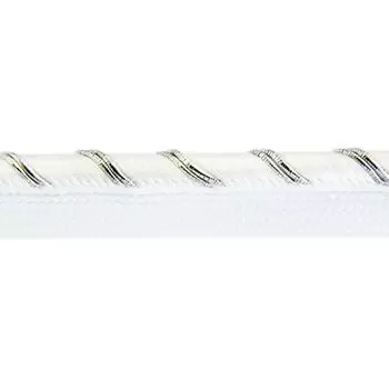 Кант 1,2см отделочный (вискоза) 07-8062 (01/серебро)