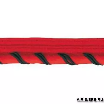 Кант 1,2см отделочный (вискоза) 07-8062 (13/10 красный/черный)