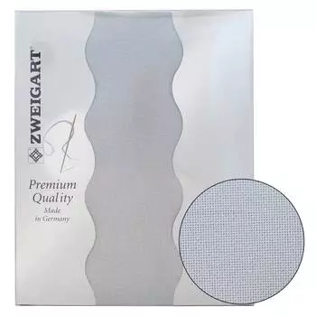 Канва в упаковке 3835/713 Lugana 25ct (52% хлопок, 48% виск.) 50х70см, серый