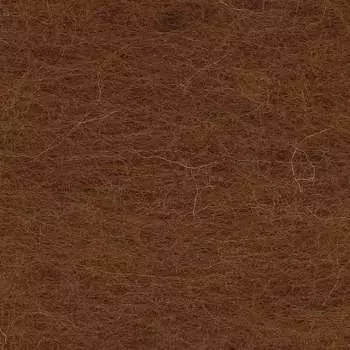 Кардочес для валяния и рукоделия, 100% полутонкая шерсть,100гр (3806 коричневый)