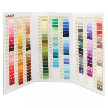 Карта цветов (мулине) шерсть 'Риолис' для выбора цвета