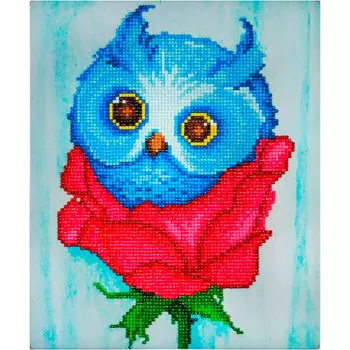 KB003 Алмазная картина Color KIT 'Цветочный совенок' 25*30 см