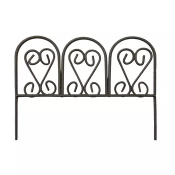 KB3341 Металлический ажурный мини забор, 8*3.5*6см, корич. Astra&amp;Craft
