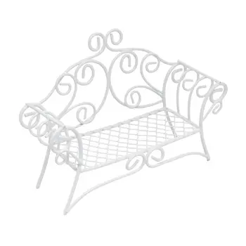 KB4295 Металлический мини диван, белый 13*4,5*9,3см Астра