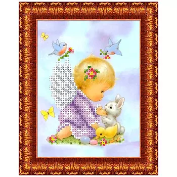 КБА-5014 Канва с рисунком для бисера 'Друзья' А5