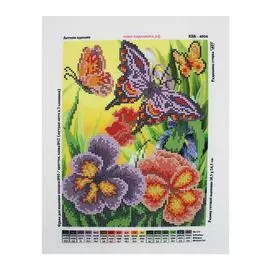 КББ-4004 Канва с рисунком для бисера 'Летняя идиллия', А4