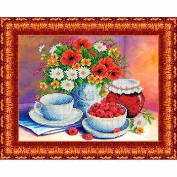 КБЦ-3045 Канва с рисунком для бисера 'Летний натюрморт ' А3